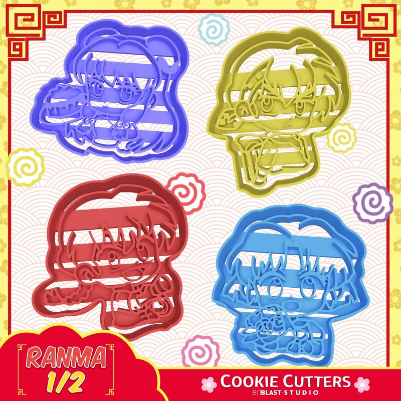 Ranma 1/2 Cookie Cutters