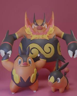 Pokemon - Tepig Pignite and Emboar