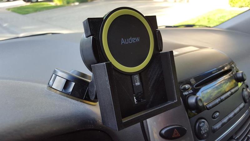 Qi Wireless Charger Car Mount Dock for Samsung Galaxy S6 S7 S8