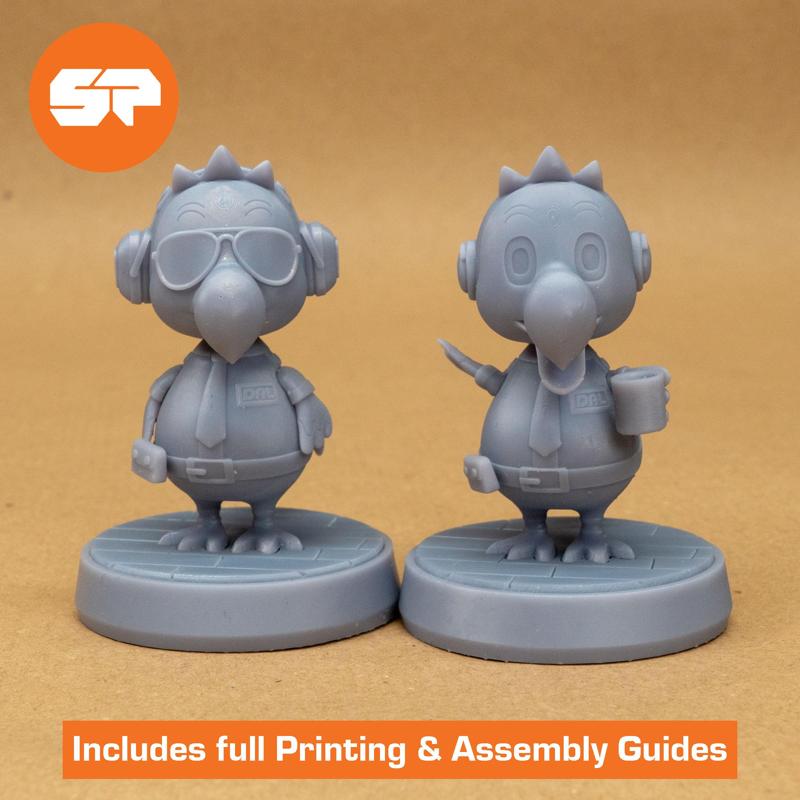 Animal Crossing Dodo 3D Models - Amiibo Scale -  3d Printable Animal Crossing New Horizons Figurines