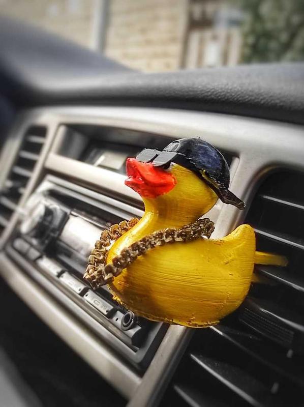 Gangsta ducky for car AC grill