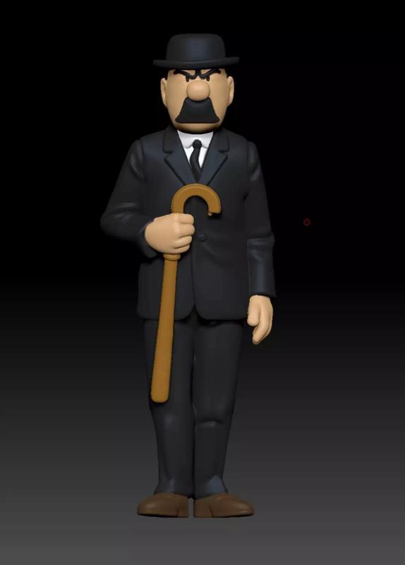 Thompson Tintins adventure ready to 3D print figure