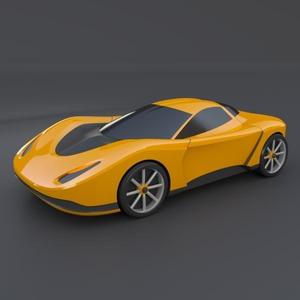 Futuristic concept car