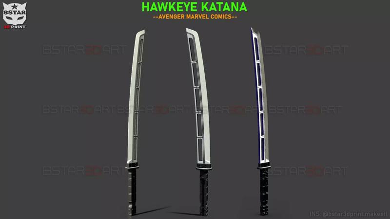 Hawkeye Katana Sword - Clint Barton Weapon - Marvel Comics