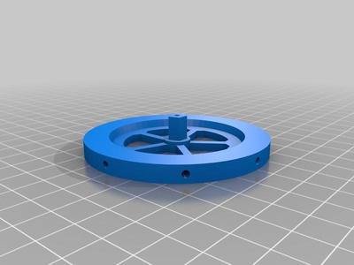 Balance wheel with holes for grub screws (speed tuning)