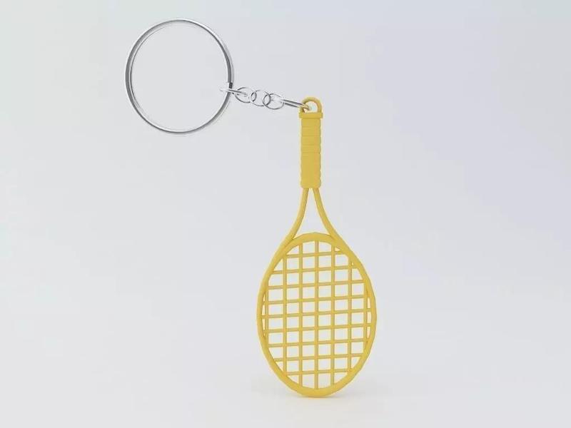 Tennis Racket Keychain
