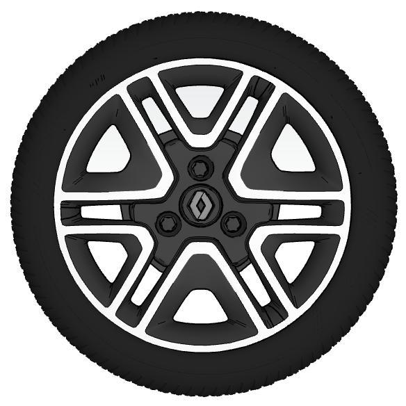 Renault Kwid wheel