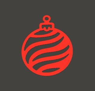 Free Christmas ball and Christmas ball hook 2D #CHRISTMASXCULTS