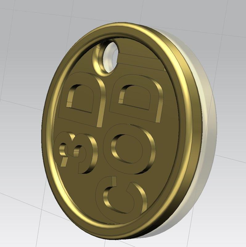 Moneta per Carrello della spesa (misura da 1 Euro) rev.2- Money for Shopping Cart - Shopping Trolley Coin (measure 1 Euro) rev.2