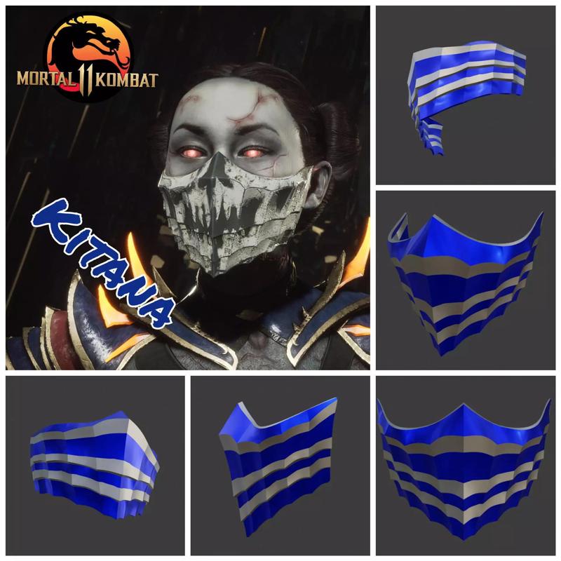 Kitana mask from Mortal Kombat 11 - Outworld Qeen