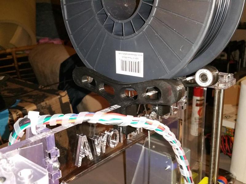 Aworldnet A600 Remix spool holder.