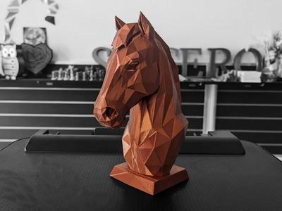Geometric Horse Bust