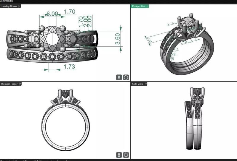 6mm round center engagement set
