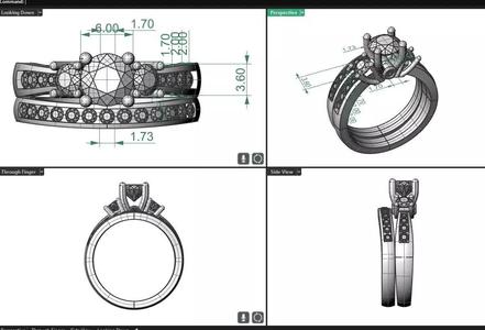 6mm round center engagement set