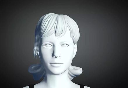 3D Hair style for Female 42 3D model