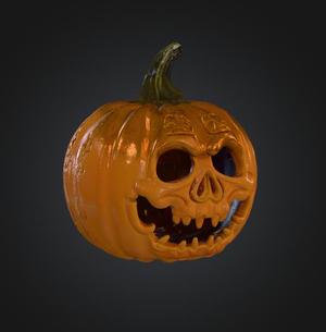 scary halloween pumpkin