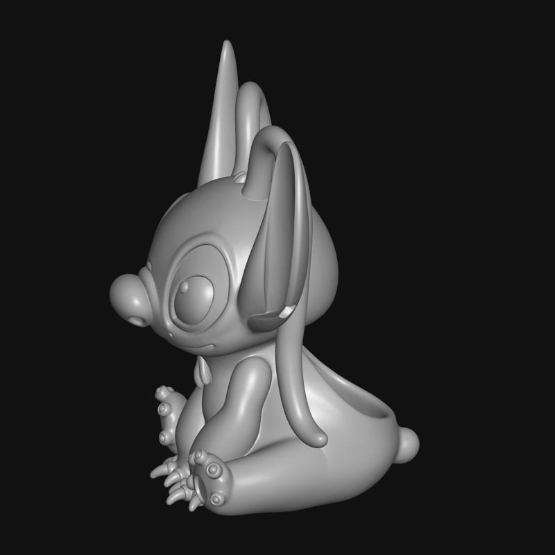 Angel Experiment 624 planter, pencil holder, container, Lilo and Stitch