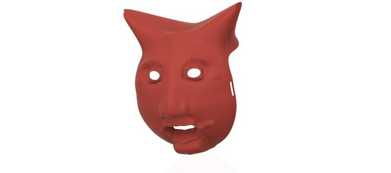 Devil mask cosplay domination Skull for 3d-print and cnc