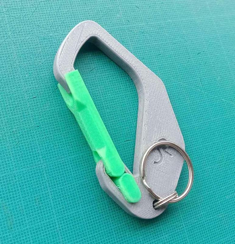 two parts carabiner (Mousqueton Mosquetón)