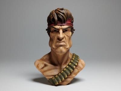 Rambo - Caricature Bust