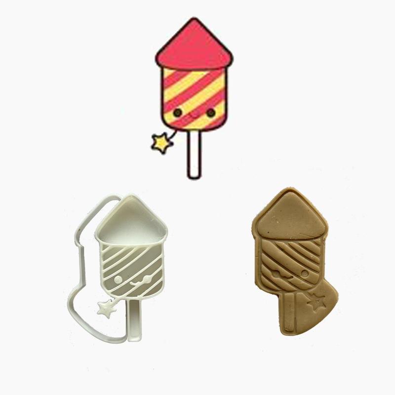 CNY CHINESE NEW YEAR- FIREWORK COOKIE CUTTER STAMP