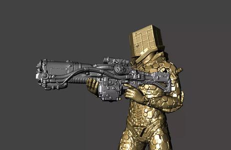 WOLFENSTEIN POWERARMOR LASERKRAFTWERK TNO High-Poly STL