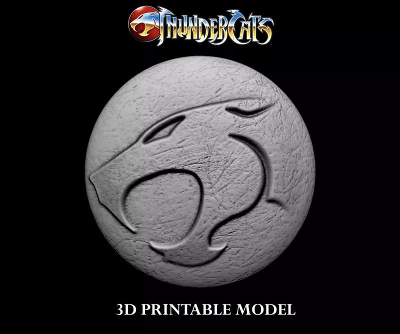 3D PRINTABLE THUNDERCATS LOGO COIN