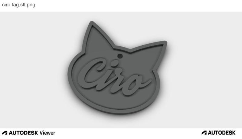 ciro cat tag