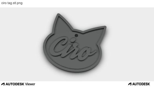 ciro cat tag