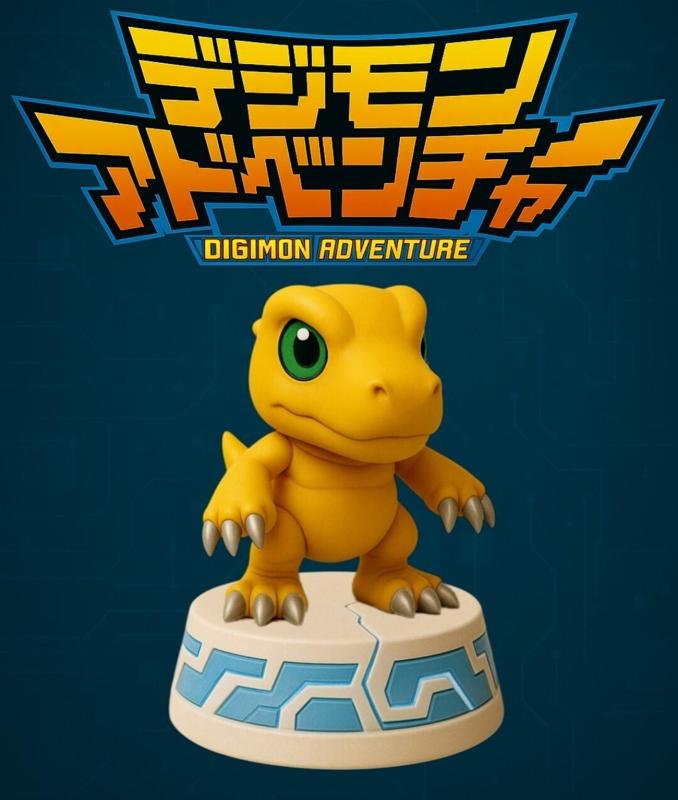 Agumon Digimon chibi