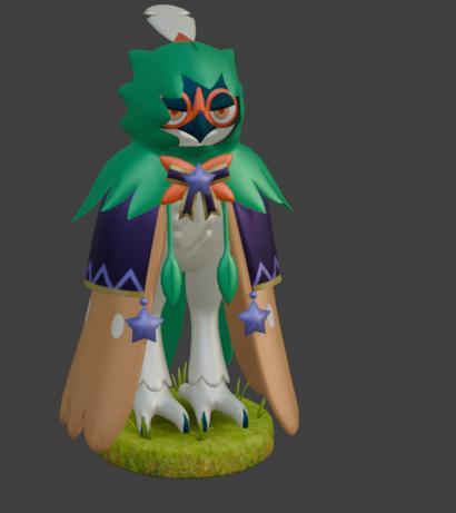 Decidueye - Stealth Archer Ninja | 3D Printable STL | Pokémon Rogue Figure