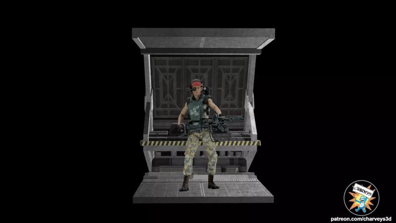 Aliens Hadleys Hope Corridor Diorama for action figures