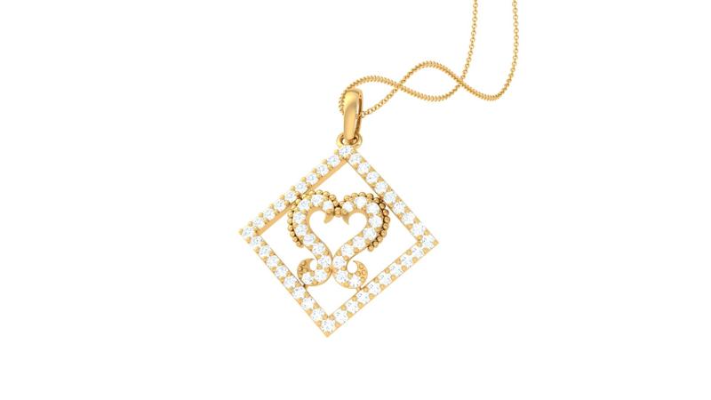 Gold and Diamond Pendant (51)