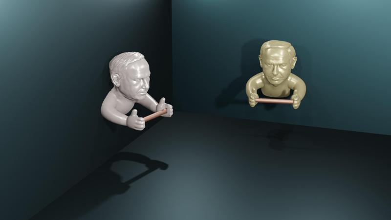 Netanyahu Toilet Paper Holder STL – Political Bathroom Décor – Funny Israeli Leader Bathroom Accessory