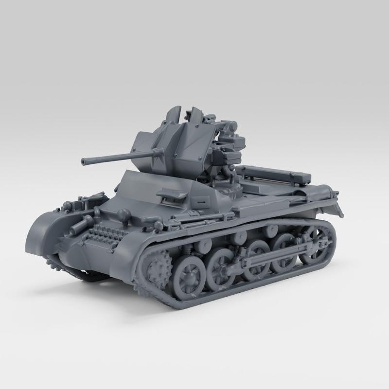 Flakpanzer I (SPAAG, Germany, WWII, 1941)