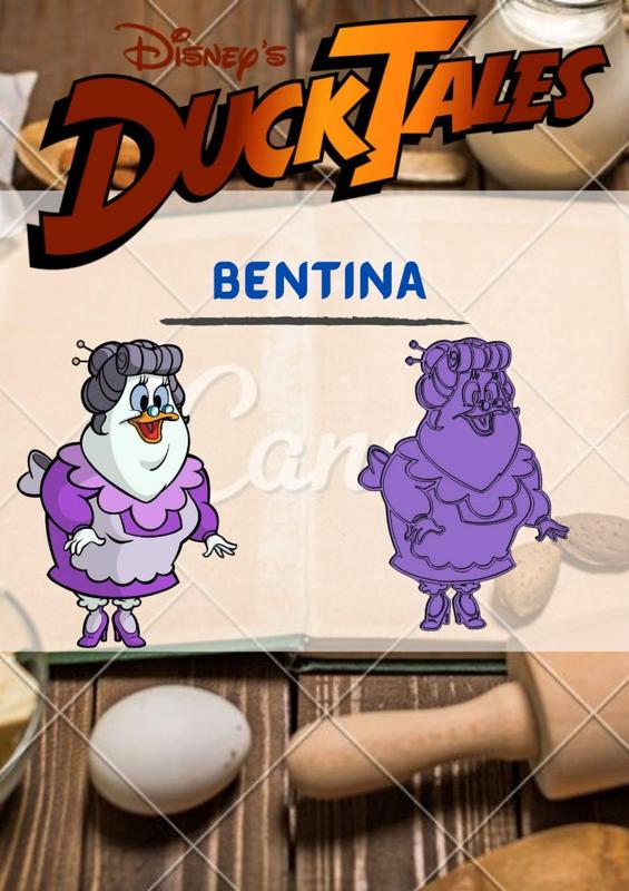 Wonderful Duck Tales Character Bentina beakley Cookie Cutter Stamp Cake Decoration