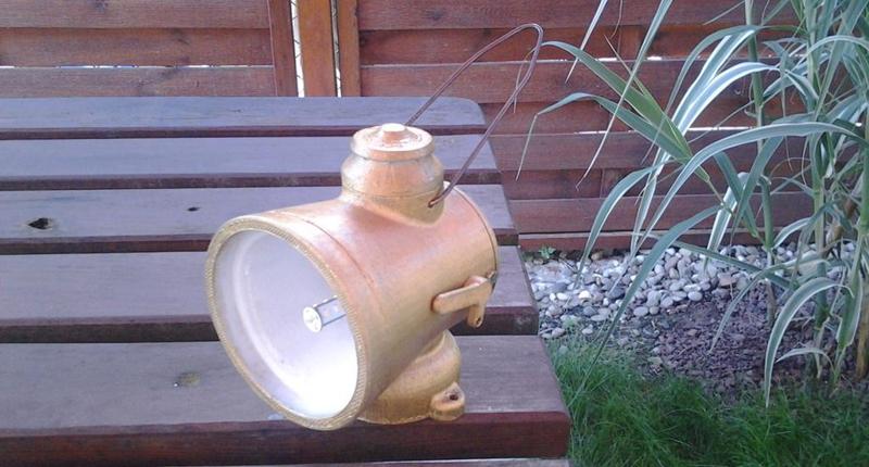 RAILROAD Lamp Steampunk Carbide Style