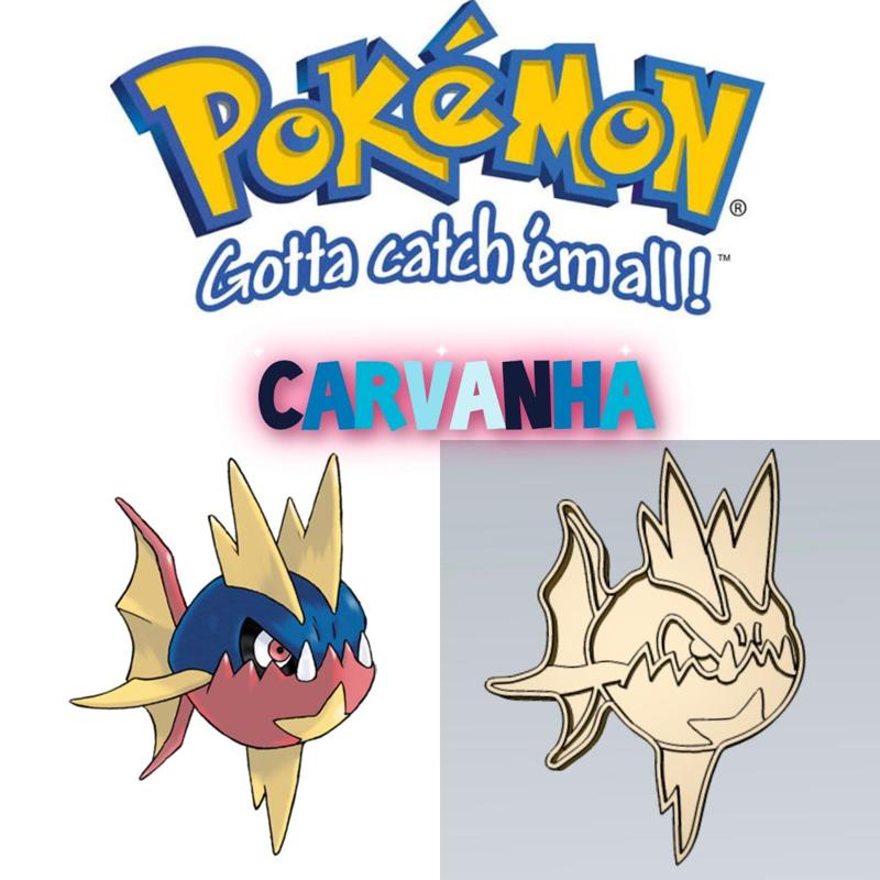 AMAZING POKEMON Carvanha COOKIE CUTTER STAMP CAKE DECORATING