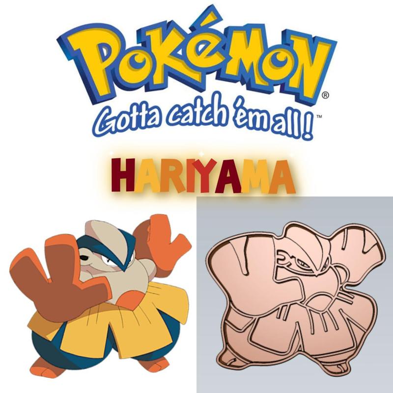 AMAZING POKEMON Hariyama COOKIE CUTTER STAMP CAKE DECORATING
