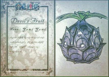 One_piece : Devil's Fruit : Blackbeard Yami Yami(model)