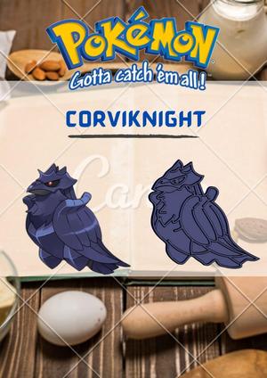 AMAZING POKEMON corviknight COOKIE CUTTER STAMP CAKE DECORATING