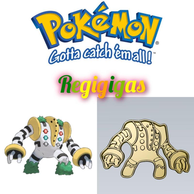 AMAZING POKEMON regigigas COOKIE CUTTER STAMP CAKE DECORATING