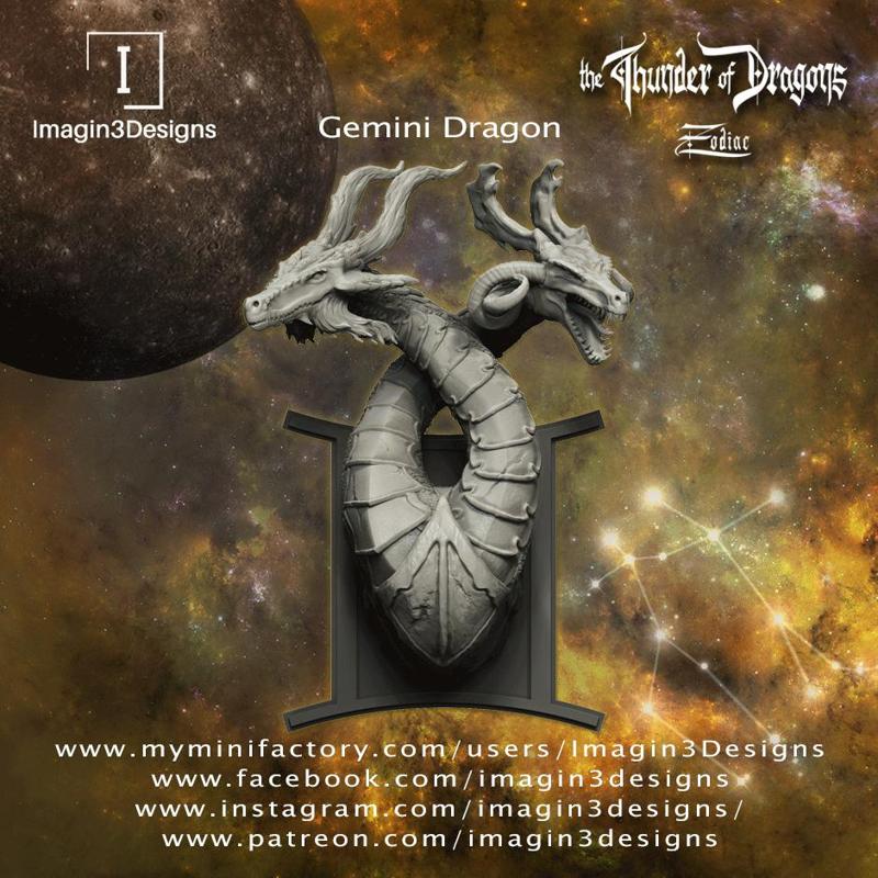 Pre-Supported Gemini Dragon