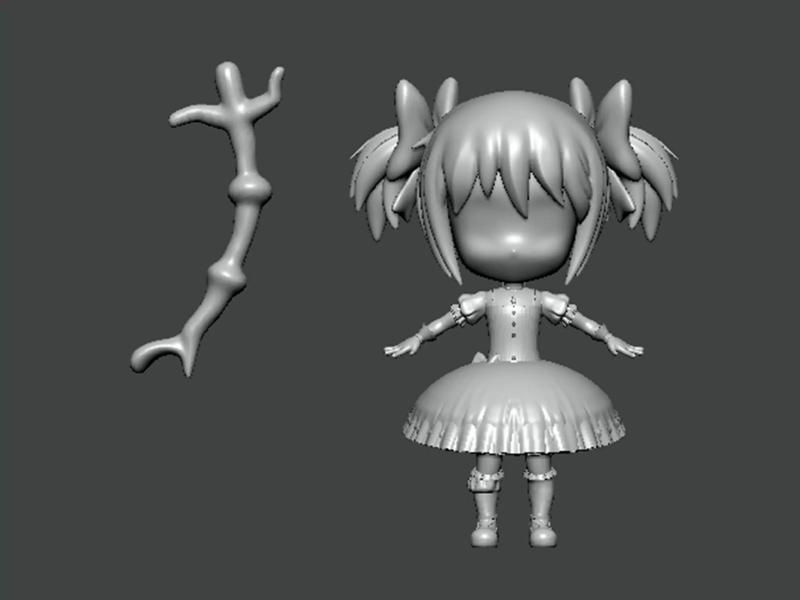 3D Model-CHARACTER0045 girl in dress