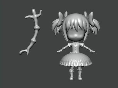 3D Model-CHARACTER0045 girl in dress