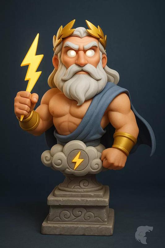 Zeus  Lord of the Skies Bust Statue