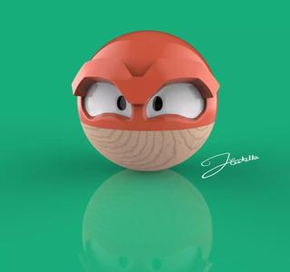 Voltorb power rangers helmet