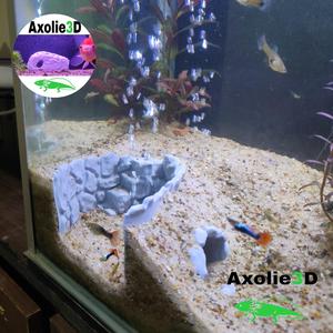 CAVE WITH ROCK STAIRS FOR AQUARIUMS