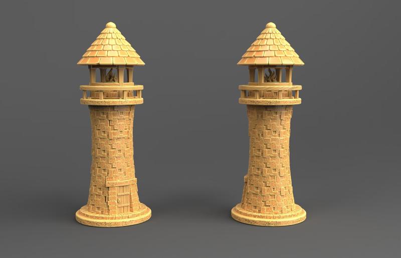 Seawatch Beacon – Printable Fantasy Lighthouse