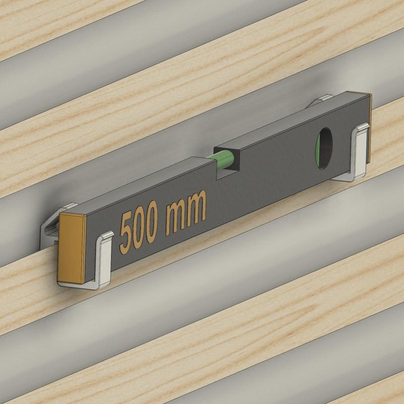 French cleat | spirit level | holder | workshop | 3D file download | digital file | FDM print | print template | 3D print |